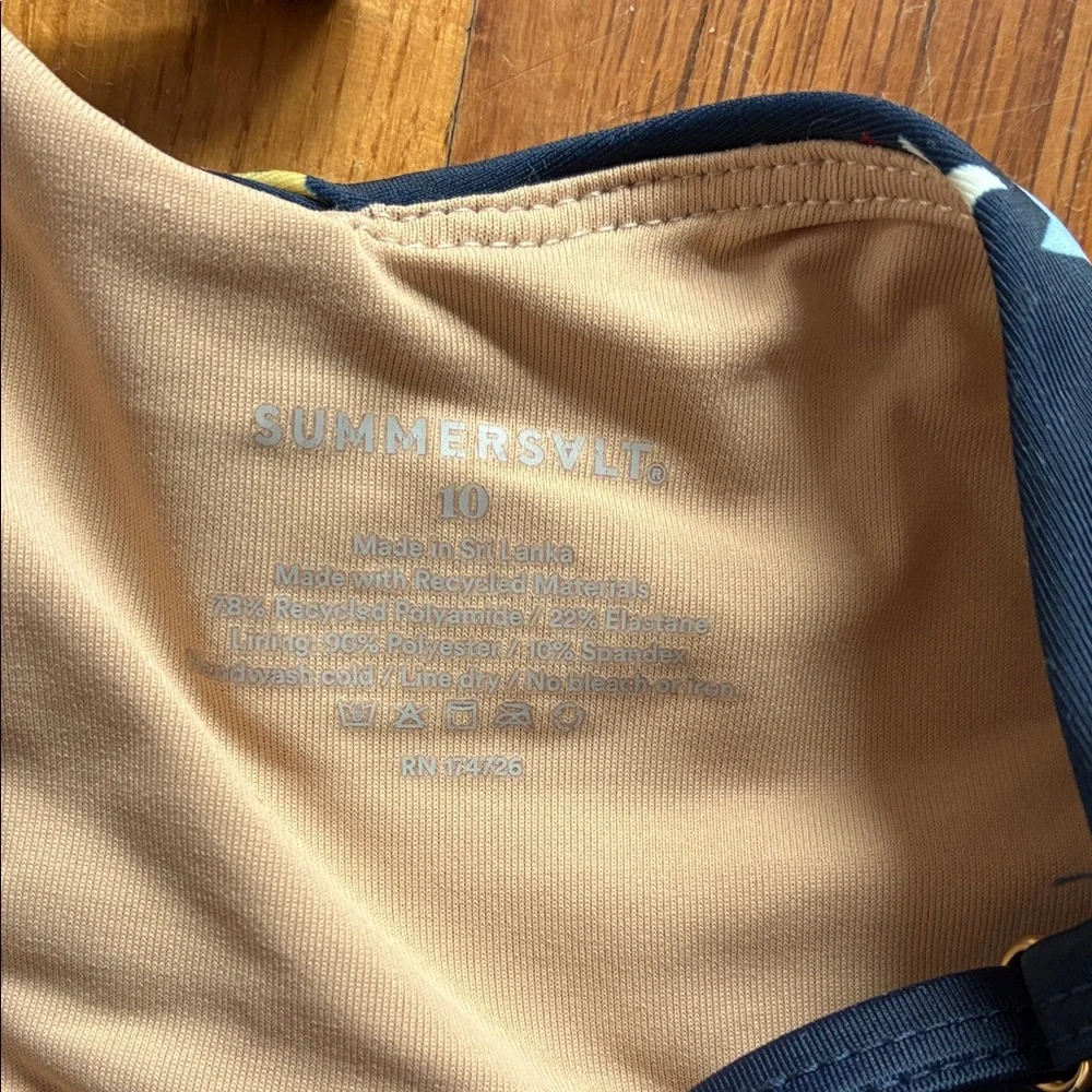 Summersalt Oasis One Piece Bathing Suit 10 Stars Navy Deep Sea Home Edit - Picture 2 of 12